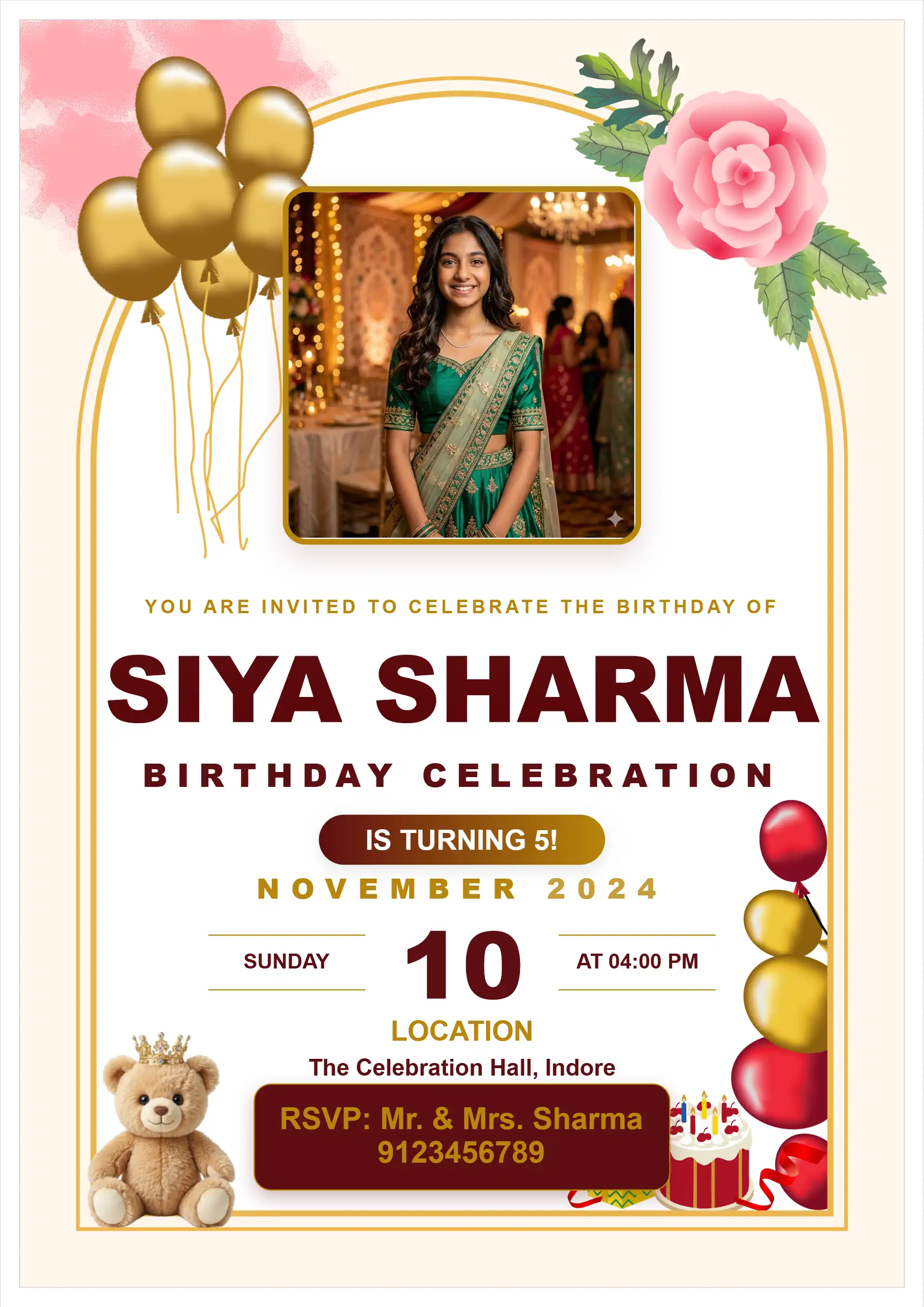 Janmdin nimantran card online free download