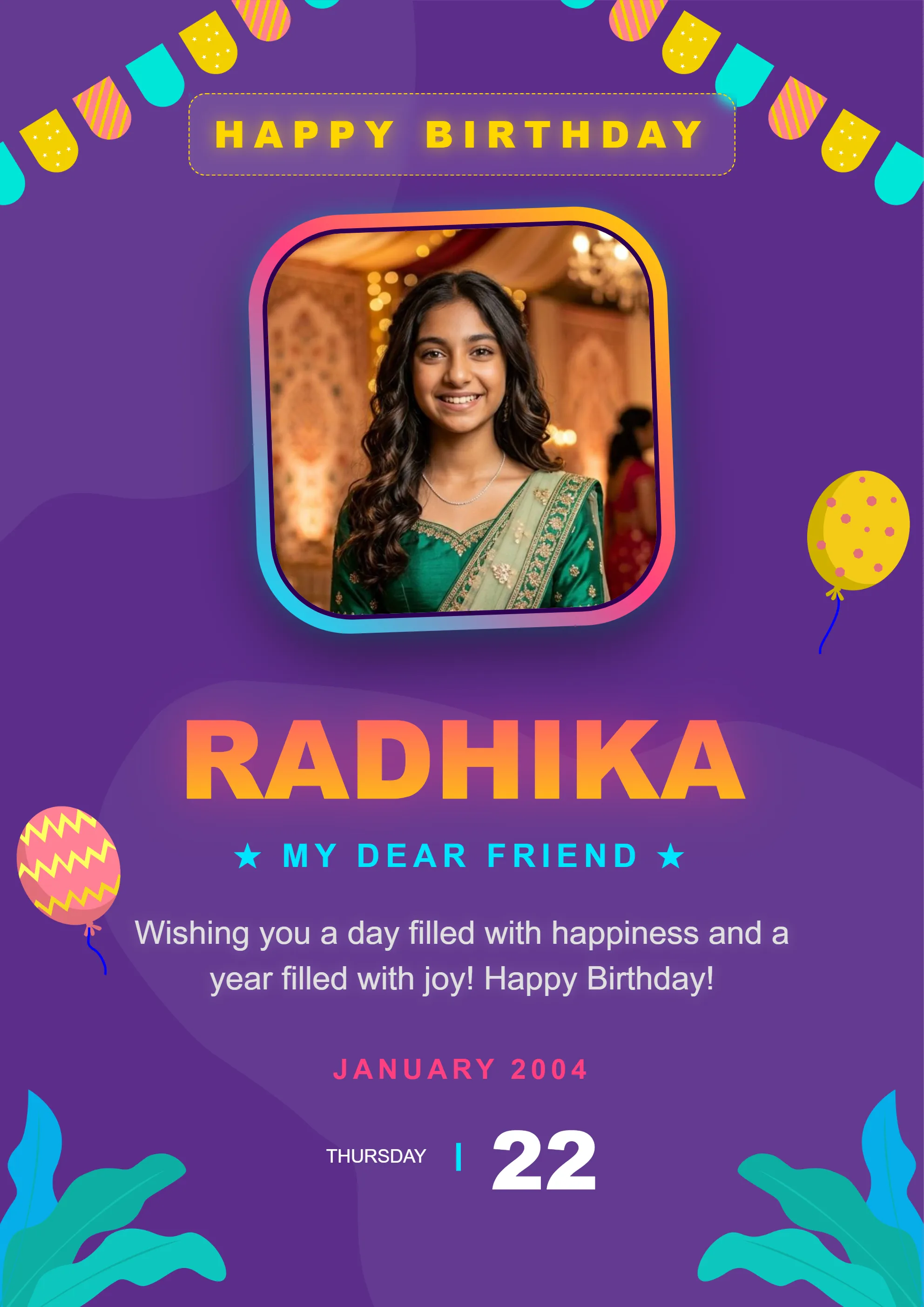 Professional Birthday Poster